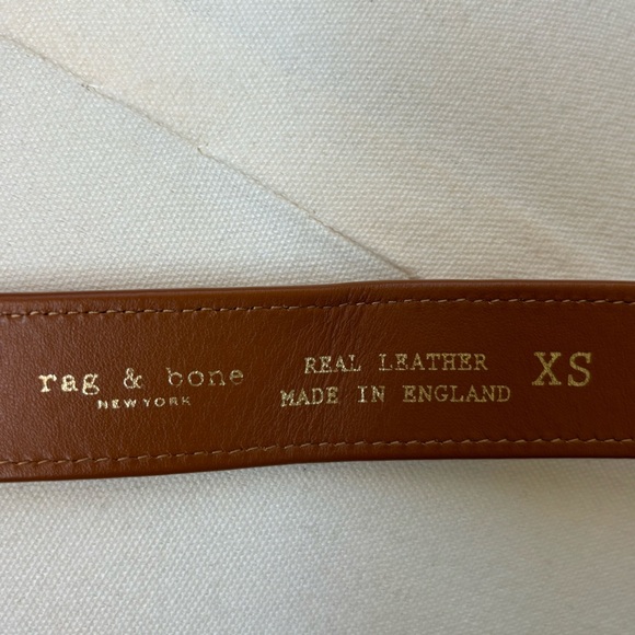 Rag & Bone Boyfriend Leather & Canvas Belt - Picture 7 of 9